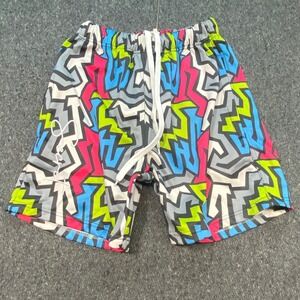 Section 8 Geometric Graphic Shorts Sz S Mens Multicolor Streetwear Skater Bold